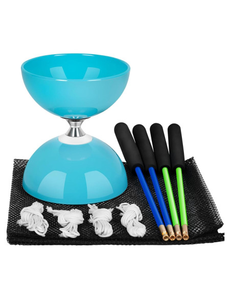 Yoyo Diabolo BODYRHYTHM Azul 12,7 cm con Palos y Cuerdas Yoyo Diabolo BODYRHYTHM Azul 12,7 cm con Palos y Cuerdas