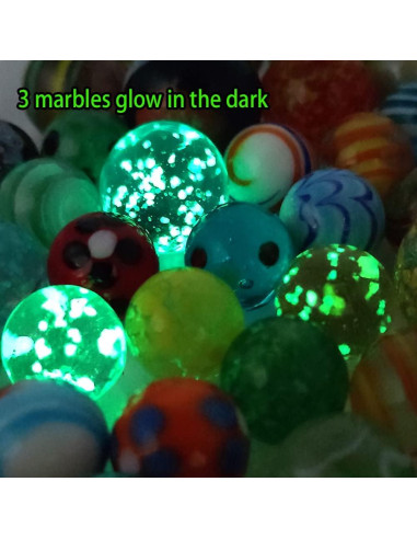 Juego de Canicas DSHMIXIA 71 Piezas Coloridas y Brillantes