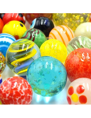 Juego de Canicas DSHMIXIA 71 Piezas Coloridas y Brillantes
