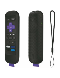Funda de Control Remoto USTIYA para Roku TV Ultra 2022 - Silicona Negra