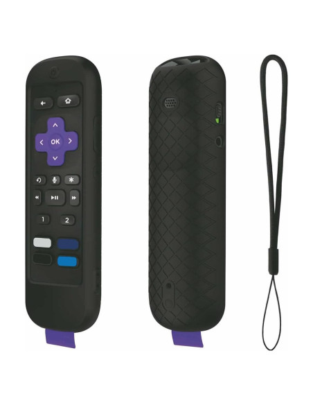 Funda de Control Remoto USTIYA para Roku TV Ultra 2022 - Silicona Negra Funda de Control Remoto USTIYA para Roku TV Ultra 2022 - Silicona Negra