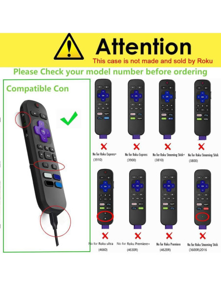 Funda de Control Remoto USTIYA para Roku TV Ultra 2022 - Silicona Negra Funda de Control Remoto USTIYA para Roku TV Ultra 2022 - Silicona Negra
