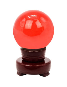Bola de Cristal Feng Shui 60MM Rojo Decoración Fotográfica 2