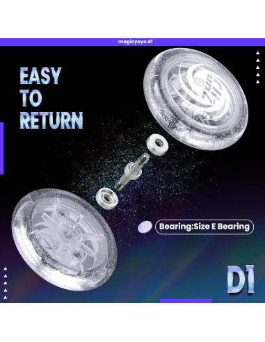 Yoyo MAGICYOYO D1 Cristal Brillante para Niños Principiantes