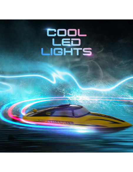 Barco RC ALPHAREV R208 32 km/h con Luz LED y Auto-Enderezado Barco RC ALPHAREV R208 32 km/h con Luz LED y Auto-Enderezado
