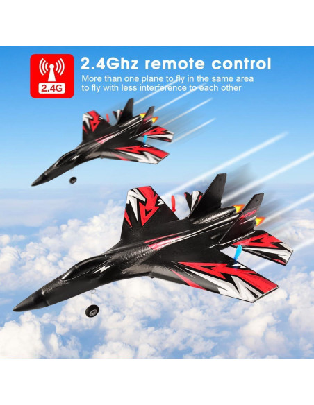 Avión RC SU27 RoofWorld Control Remoto 2.4GHz Estable Avión RC SU27 RoofWorld Control Remoto 2.4GHz Estable