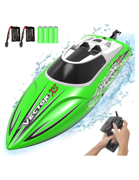 Barco RC VOLANTEXRC 32 km/h Verde 2 Baterías Control Remoto Barco RC VOLANTEXRC 32 km/h Verde 2 Baterías Control Remoto