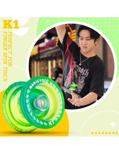 Yoyo MAGICYOYO K1 Responsivo para Niños + Guante + Cuerdas