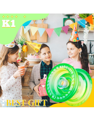 Yoyo MAGICYOYO K1 Responsivo para Niños + Guante + Cuerdas