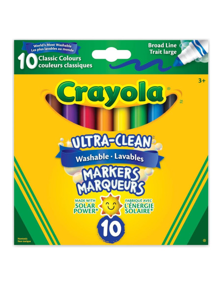 Marcadores Lavables Crayola Ultra-Clean 10 Colores Marcadores Lavables Crayola Ultra-Clean 10 Colores