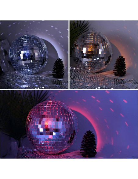 Bola de Espejo Disco Grande 25.4 cm - Decoración Fiesta Bola de Espejo Disco Grande 25.4 cm - Decoración Fiesta