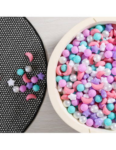 Bolas de Piscina GOGOSO 100PCS Estrellas y Lunas Colores