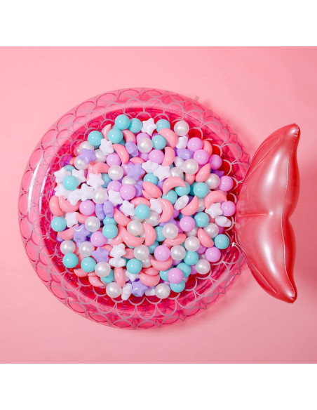 Bolas de Piscina GOGOSO 100PCS Estrellas y Lunas Colores Bolas de Piscina GOGOSO 100PCS Estrellas y Lunas Colores