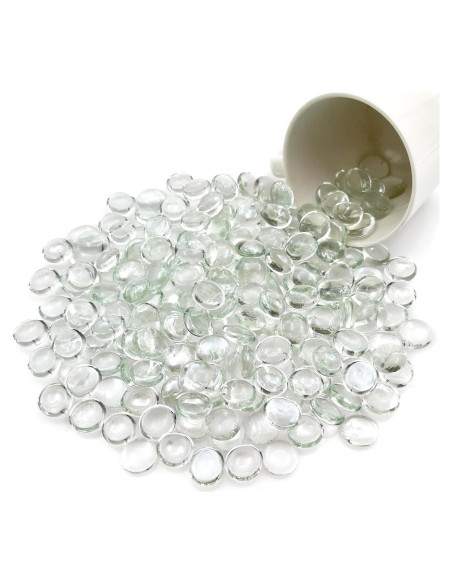 Canicas de Vidrio Planas Ismosm 0.91kg para Decoración Canicas de Vidrio Planas Ismosm 0.91kg para Decoración