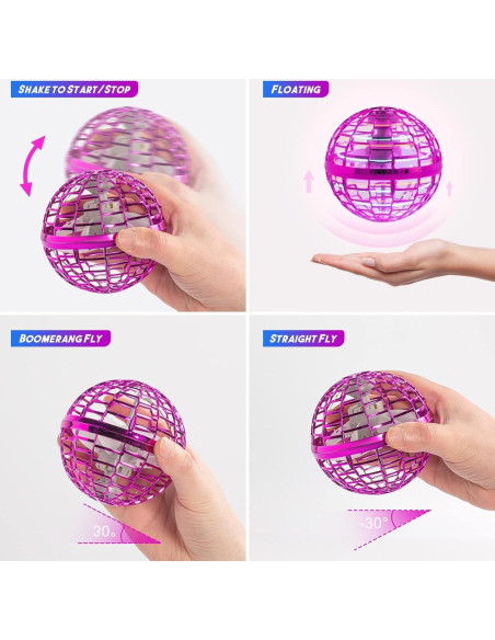 Bola Voladora Hoofun Globo Cósmico LED Rojo 8.5cm Bola Voladora Hoofun Globo Cósmico LED Rojo 8.5cm