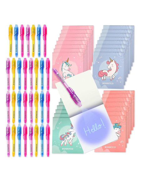 BONNYCO Paquete 32 Bolígrafos Tinta Invisible Unicornio BONNYCO Paquete 32 Bolígrafos Tinta Invisible Unicornio