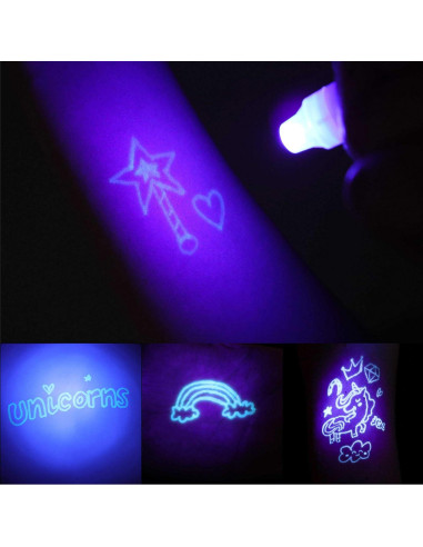 BONNYCO Paquete 32 Bolígrafos Tinta Invisible Unicornio