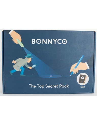 BONNYCO Paquete 32 Bolígrafos Tinta Invisible y Cuaderno