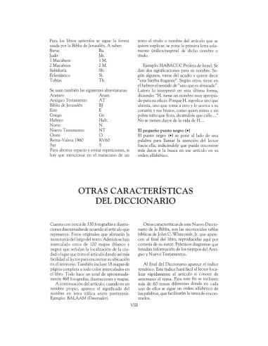 Nuevo Diccionario de la Biblia (Spanish Edition)