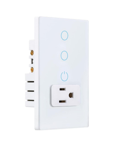 Interruptor de luz táctil inteligente y enchufe WiFi KEYGMA 15A