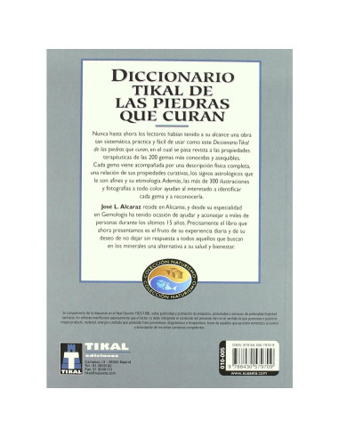 Diccionario Tikal de las piedras que curan (Naturismo) (Spanish Edition)