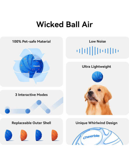 Bola Interactiva Cheerble Malvada AIR para Perros Grandes Bola Interactiva Cheerble Malvada AIR para Perros Grandes