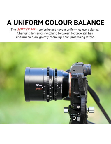 Lente Cine 85mm T2.0 7artisans para Sony A7 - Enfoque Manual