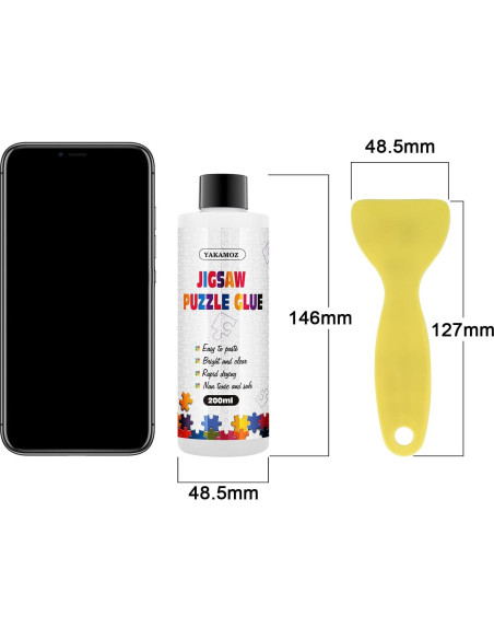 Pegamento para Rompecabezas YAKAMOZ 400ml No Tóxico Secado Rápido Pegamento para Rompecabezas YAKAMOZ 400ml No Tóxico Secado Rápido