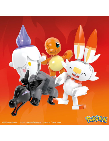 Set de Juguetes de Construcción MEGA Pokémon Fuego 105 Piezas