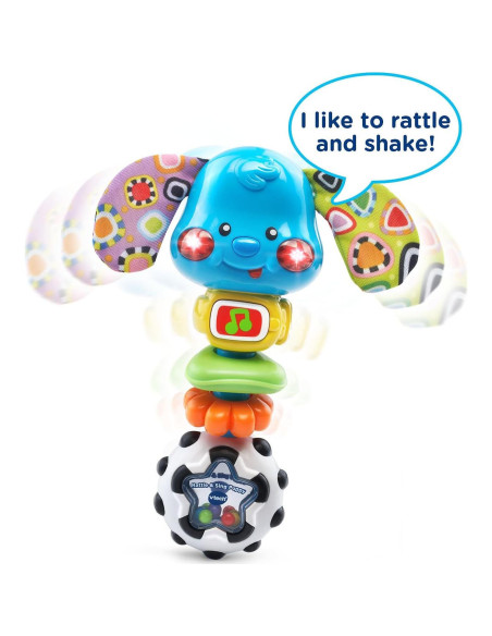 Sonajero Interactivo VTech Perrito 5.1x13.5cm para Bebés Sonajero Interactivo VTech Perrito 5.1x13.5cm para Bebés