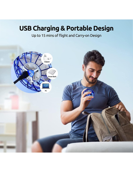 Bola Voladora TOMZON A32-B USB LED RGB Juguete para Niños Bola Voladora TOMZON A32-B USB LED RGB Juguete para Niños