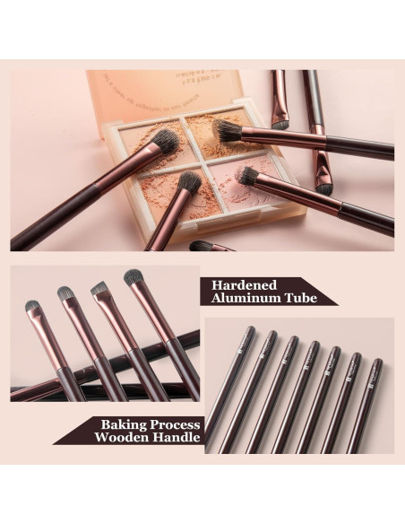 Juego de Brochas de Maquillaje para Ojos YUESHENNAN 7 Piezas Juego de Brochas de Maquillaje para Ojos YUESHENNAN 7 Piezas
