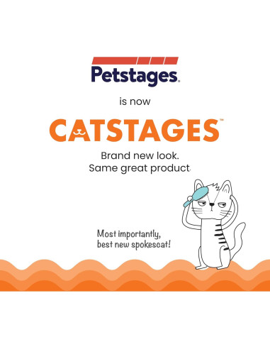 Juguete Masticable Petstages OrkaKat Gusano con Catnip