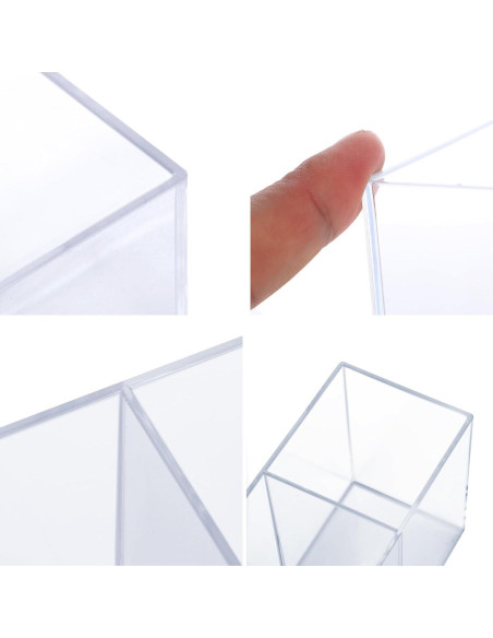 Organizador de Cubiertos y Bolígrafos Elysoplux Acrílico Transparente Organizador de Cubiertos y Bolígrafos Elysoplux Acrílico Transparente