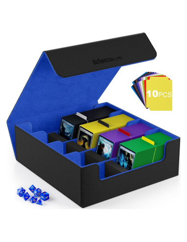 Caja de Cartas Mlikero 4 Filas 2400+ Cartas Azul