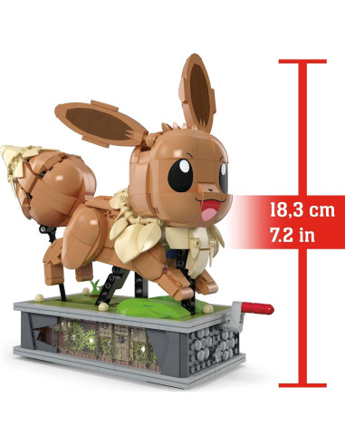 Figura de Acción MEGA Pokémon Eevee 1366 Piezas con Movimiento