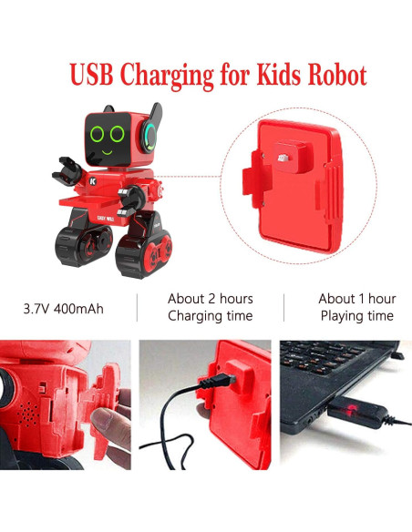 Robot Interactivo Educativo Anysun R4 Rojo con Control Remoto Robot Interactivo Educativo Anysun R4 Rojo con Control Remoto