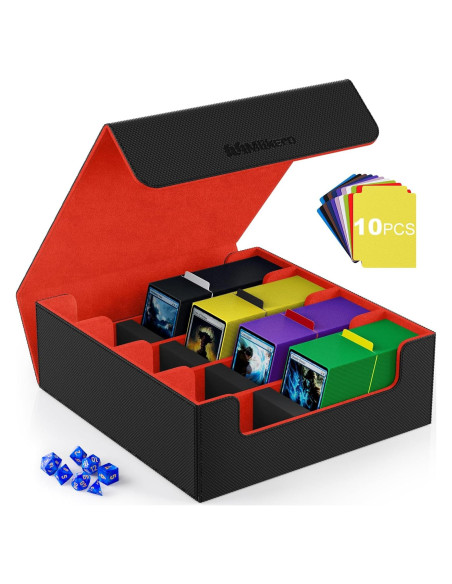 Caja de Cartas Mlikero 4 Filas 2400+ Cartas Impermeable Caja de Cartas Mlikero 4 Filas 2400+ Cartas Impermeable