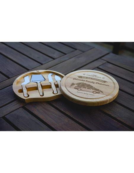 Tabla de Queso PICNIC TIME Circo 25.9 cm con Cuchillos Tabla de Queso PICNIC TIME Circo 25.9 cm con Cuchillos