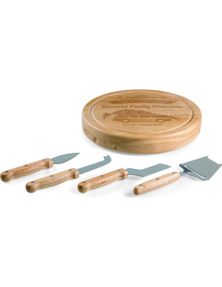 Tabla de Queso PICNIC TIME Circo 25.9 cm con Cuchillos Tabla de Queso PICNIC TIME Circo 25.9 cm con Cuchillos