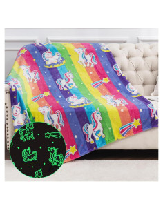 Manta de Unicornio Brillante Levens 127x152 cm Suave