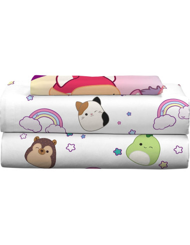 Juego de Sábanas Twin XL Franco Squishmallows Microfibra
