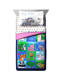 Juego de Cama Individual Minecraft Jay Franco 5 Piezas 2
