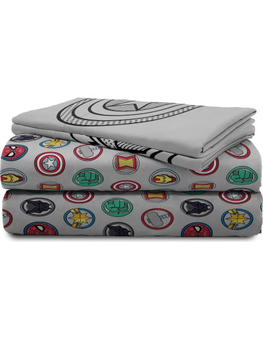Juego de Cama Queen Jay Franco Avengers 7 Piezas Microfibra