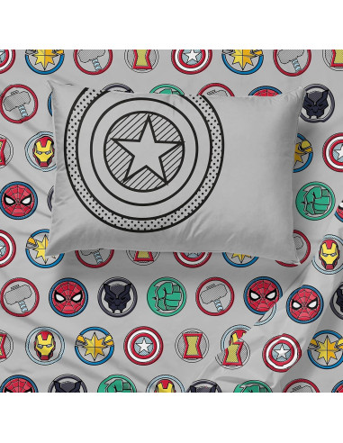 Juego de Cama Twin Jay Franco Avengers 5 Piezas Microfibra