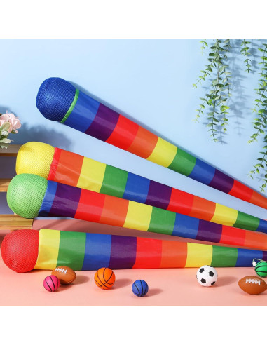 Pelotas de Lanzar y Atrapar Leyndo 8 Pcs Coloridas 66 cm