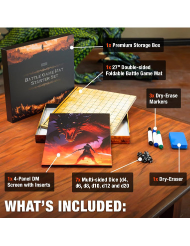 Juego de Inicio Dungeons and Dragons Tidyboss 58x69 cm