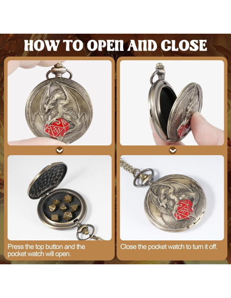Juego de Dados D&D Banloga 7PCS Metal con Estuche Dragón Juego de Dados D&D Banloga 7PCS Metal con Estuche Dragón