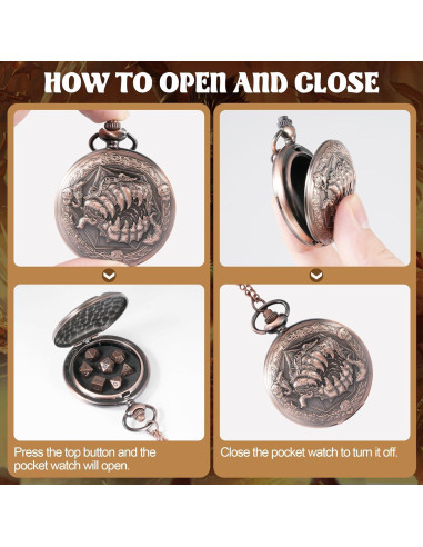 Juego de Dados D&D Banloga 7PCS Metal Cobre Mini