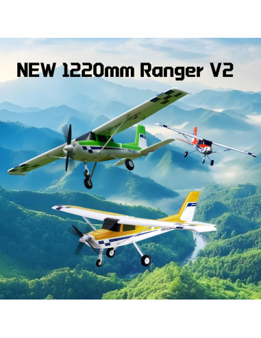 Avión RC FMS Ranger Reflex V3 Verde 1220mm RTF para Principiantes